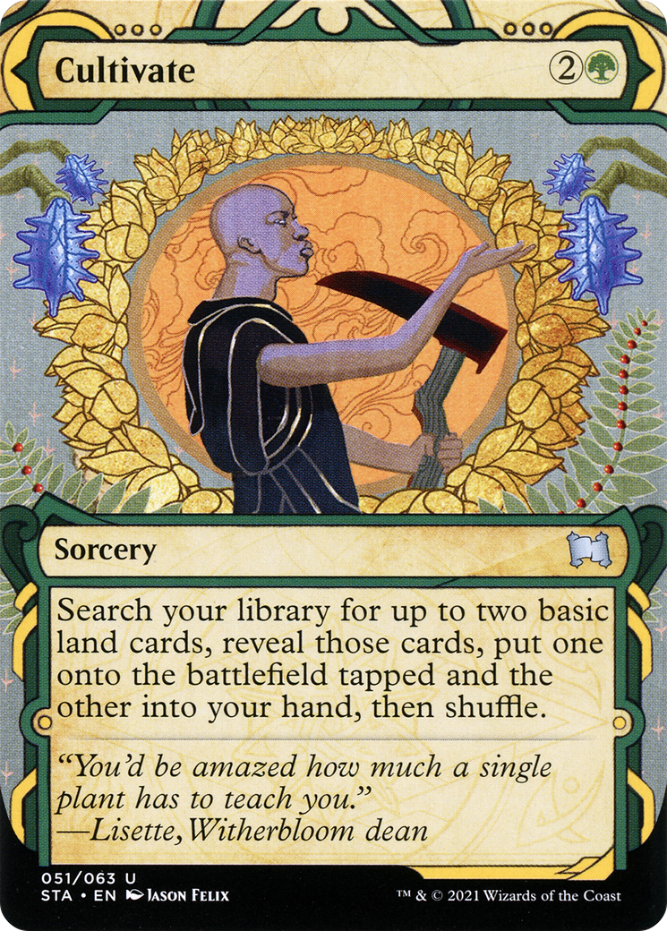 Cultivate: (Showcase) (Borderless) [Strixhaven Mystical Archive] Foil