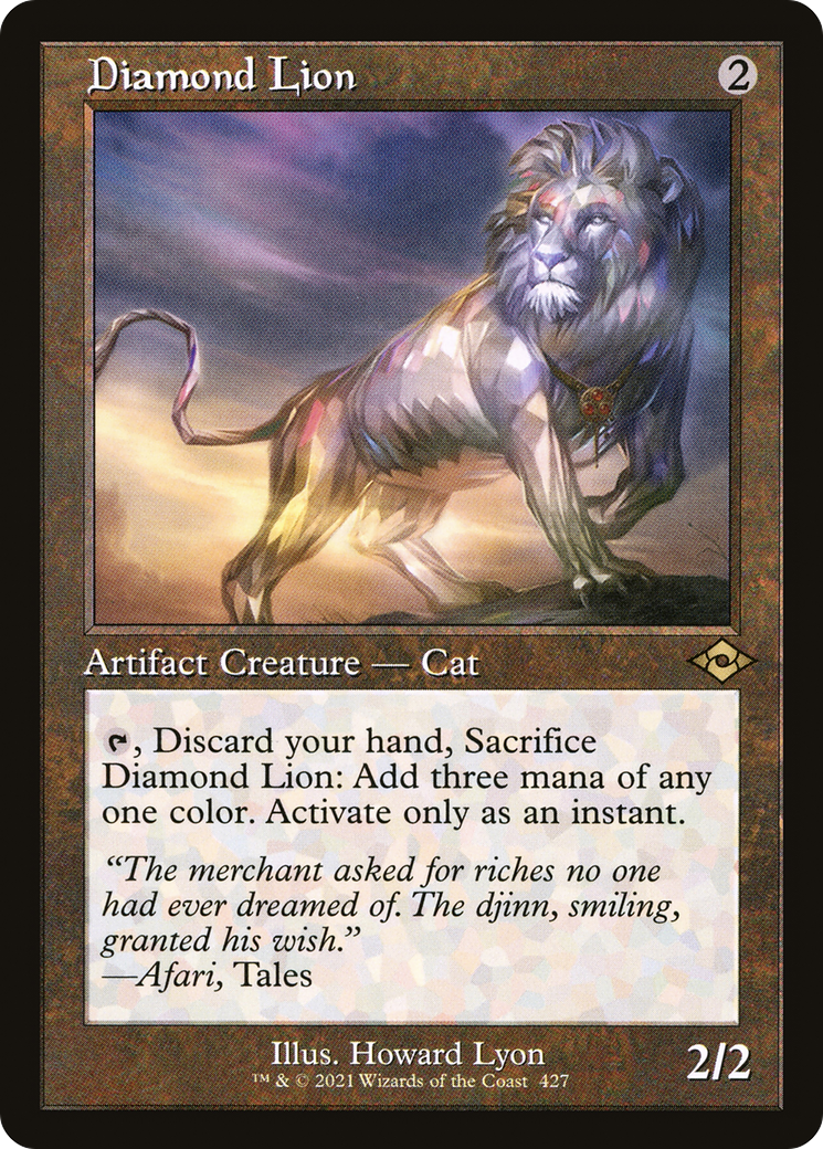 Diamond Lion (Retro Frame) [Modern Horizons 2] Foil