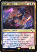Exalted Flamer of Tzeentch (Surge Foil) [Warhammer 40,000 Commander] Foil