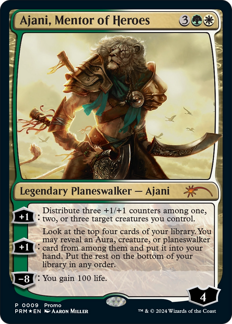 Ajani, Mentor of Heroes (Deluxe Commander Kit) - Media and Collaboration Promos Foil