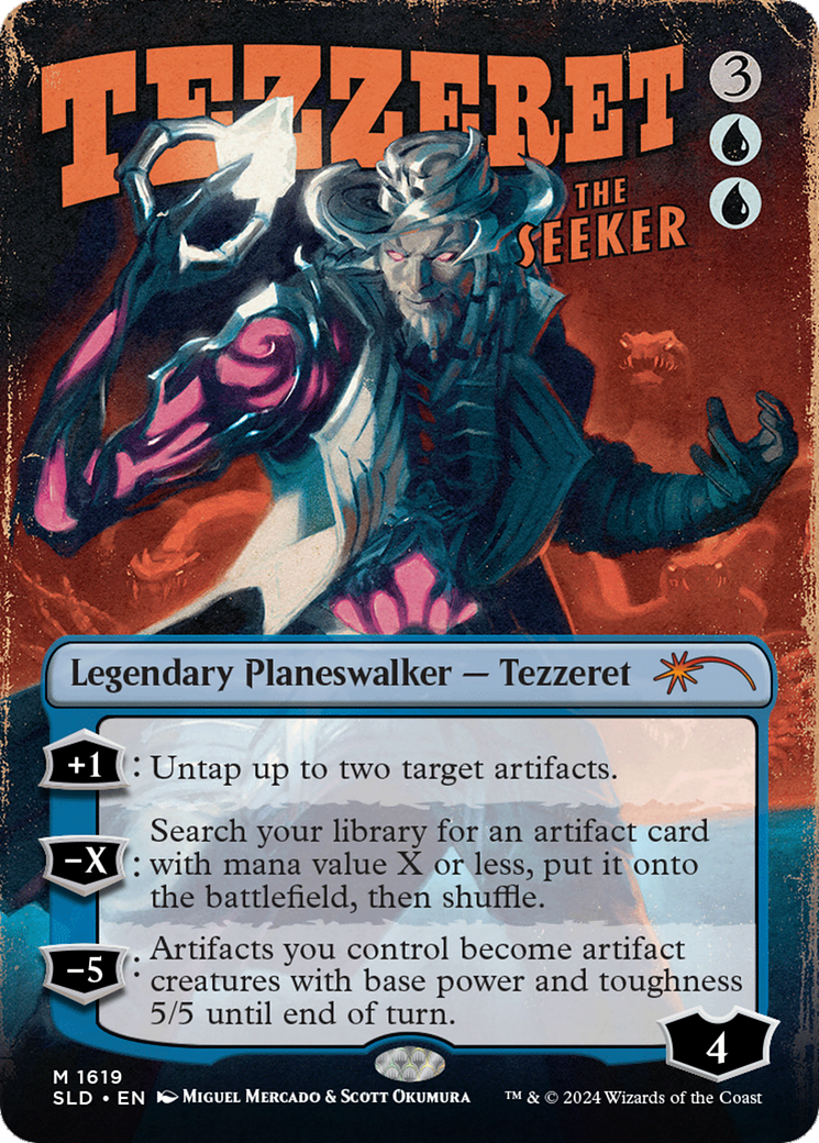Tezzeret the Seeker (1619) [Secret Lair Drop] (Borderless)