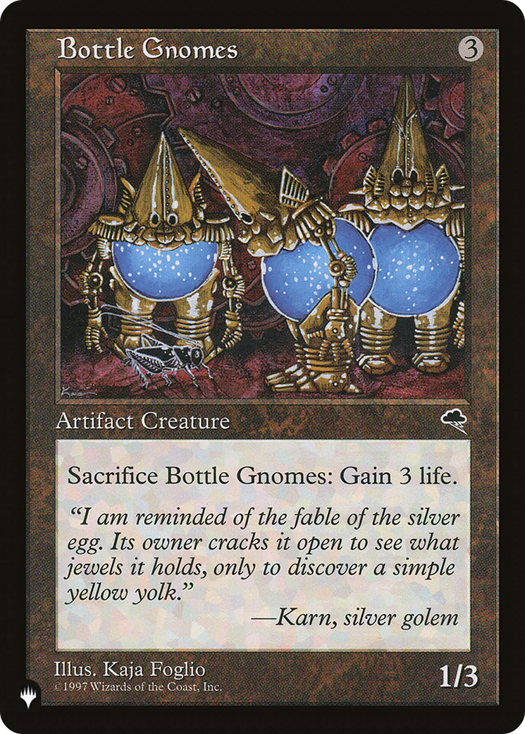 Bottle Gnomes (TMP) - The List