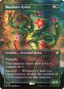 Mossborn Hydra (Borderless) (Mana Foil) [Foundations]