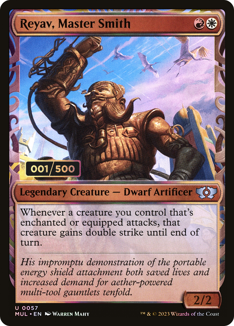 Reyav, Master Smith (Serial Numbered) - [Multiverse Legends]: (Showcase) Foil