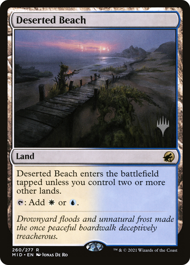 Deserted Beach [Innistrad: Midnight Hunt Promos]