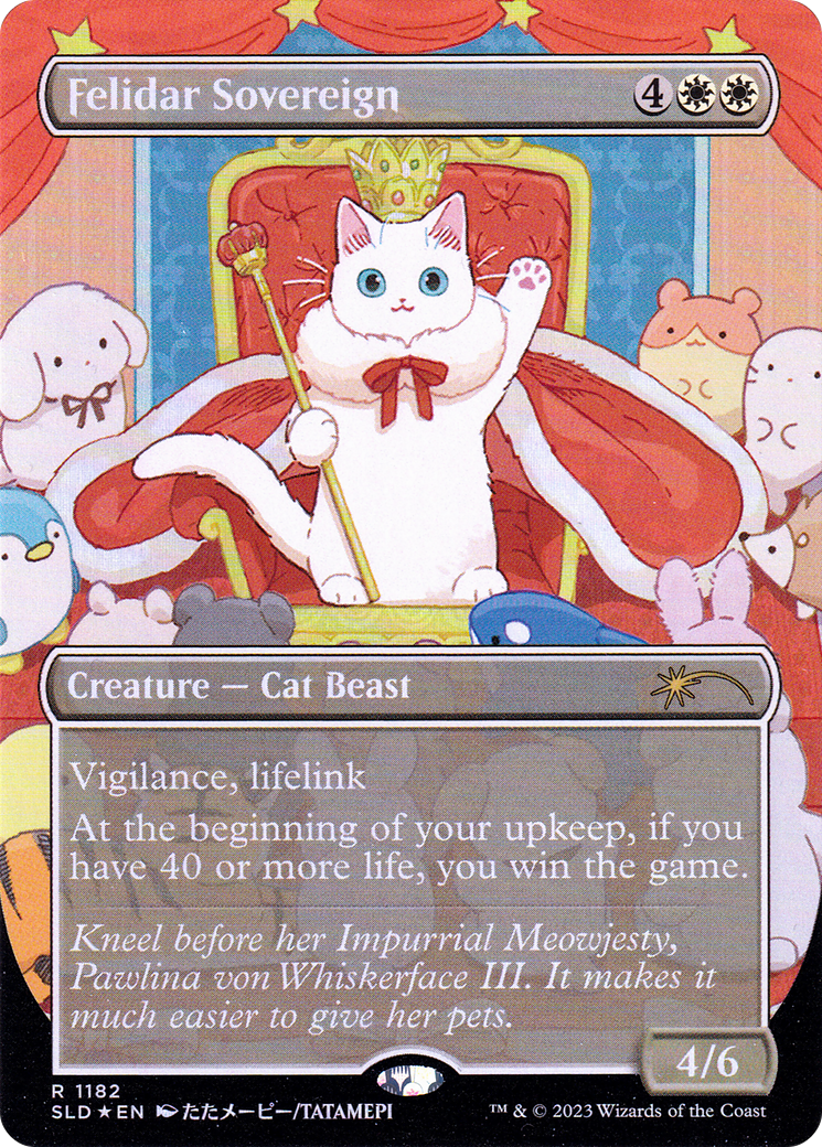 Felidar Sovereign (Borderless) [Secret Lair Drop] Foil