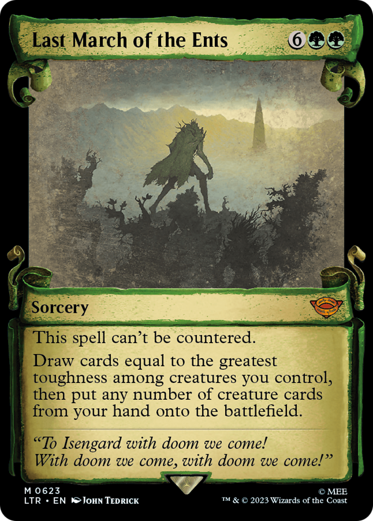 Last March of the Ents (Showcase Scrolls) - [The Lord of the Rings: Tales of Middle-earth]: (Showcase)