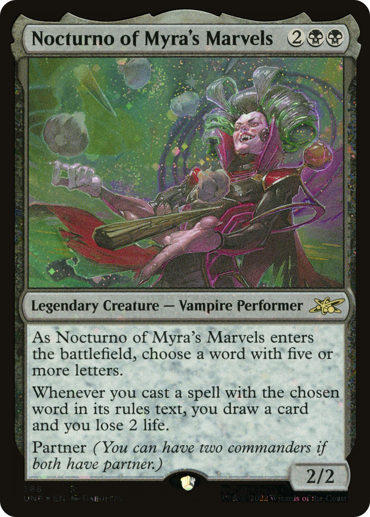 Nocturno of Myra's Marvels (Galaxy Foil) - [Unfinity] Foil