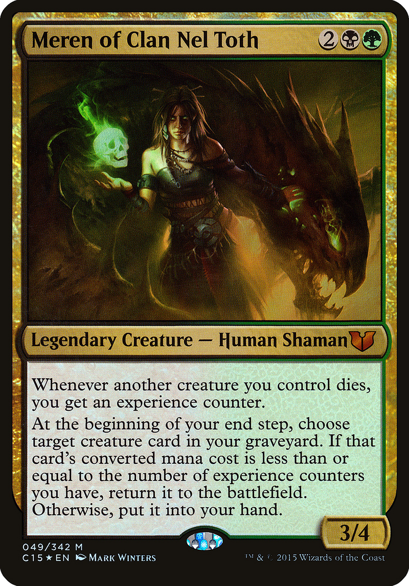 Meren of Clan Nel Toth (Commander 2015) - [Commander 2015 Oversized] Foil
