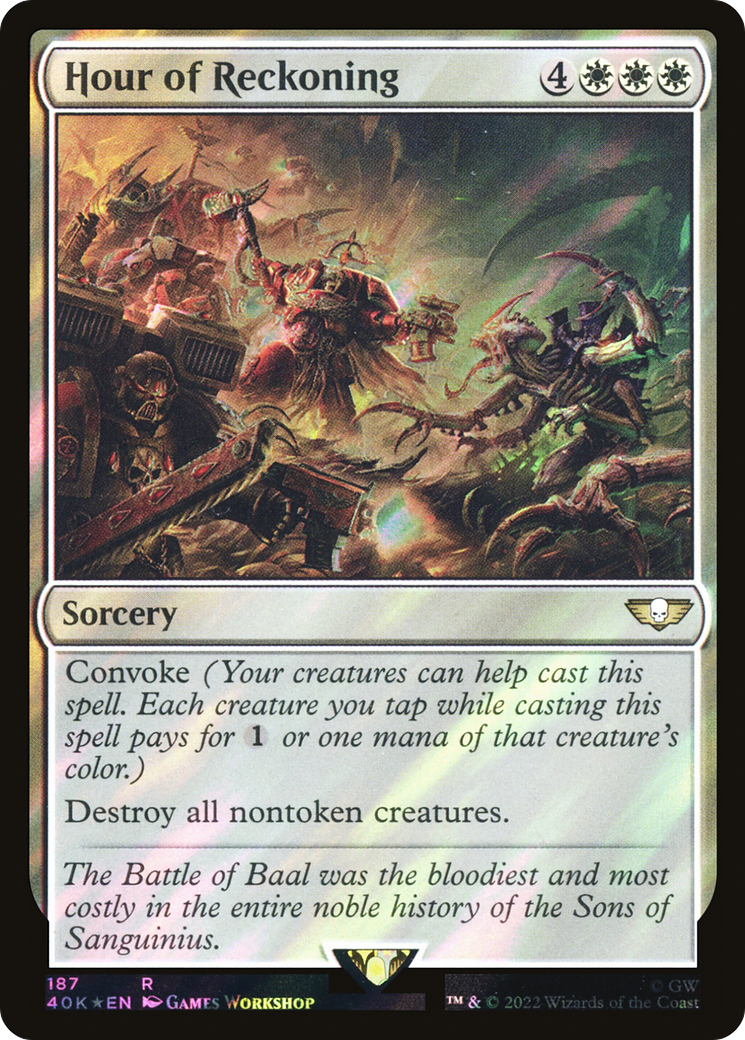Hour of Reckoning (Surge Foil) [Warhammer 40,000 Commander] Foil