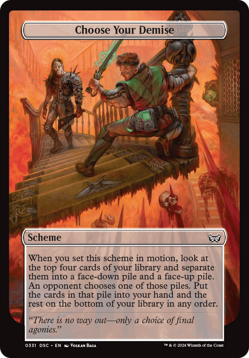 Choose Your Demise (Full Art) - Duskmourn: House of Horror Commander