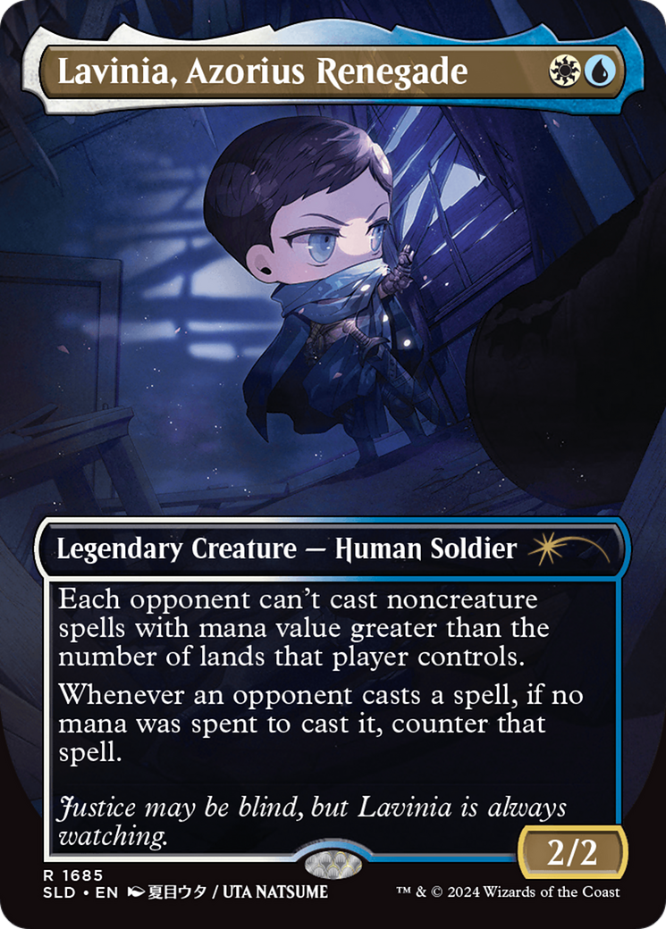 Lavinia, Azorius Renegade (Rainbow Foil) (Borderless) [Secret Lair Drop] Foil