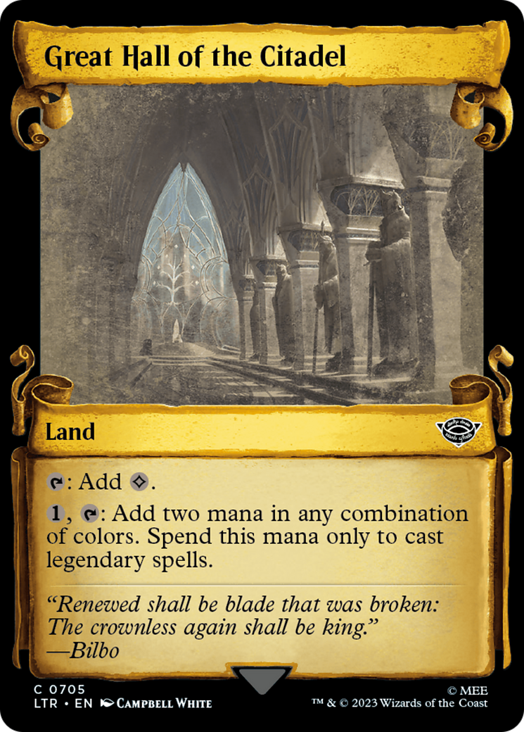 Great Hall of the Citadel (Showcase Scrolls): (Showcase) [The Lord of the Rings: Tales of Middle-earth]