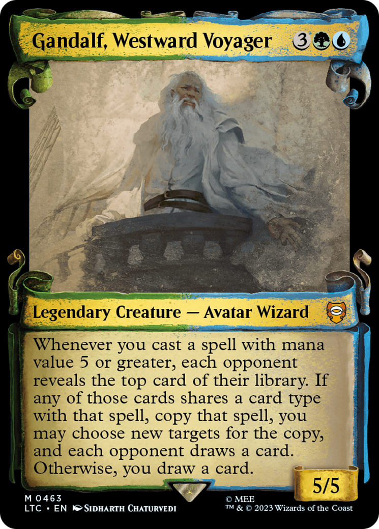 Gandalf, Westward Voyager (Showcase Scrolls): (Showcase) [Tales of Middle-earth Commander]