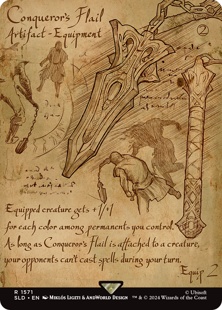 Conqueror's Flail (Borderless) [Secret Lair Drop]