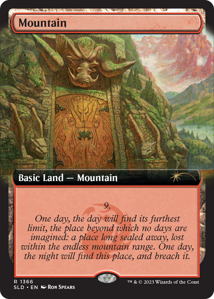 Mountain (1366) [Secret Lair Drop]: (Extended Art)