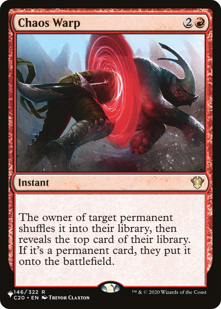 Chaos Warp (C20) - The List