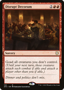 Disrupt Decorum [Dungeons & Dragons: Adventures in the Forgotten Realms Commander]