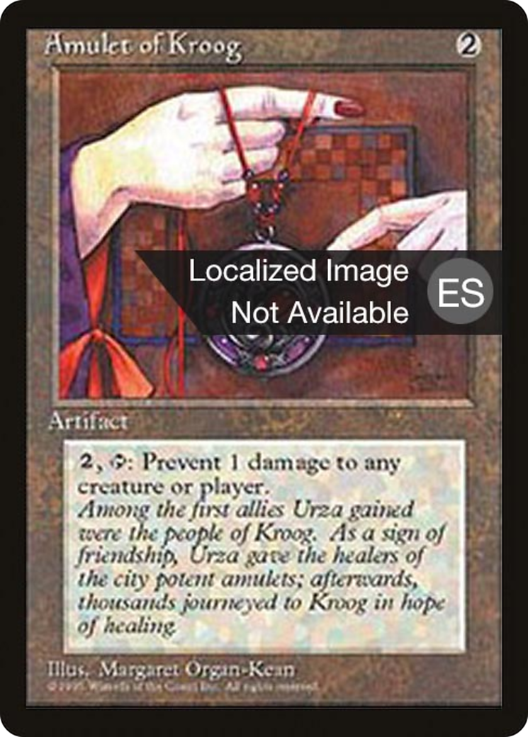 Amulet of Kroog - Fourth Edition Foreign Black Border