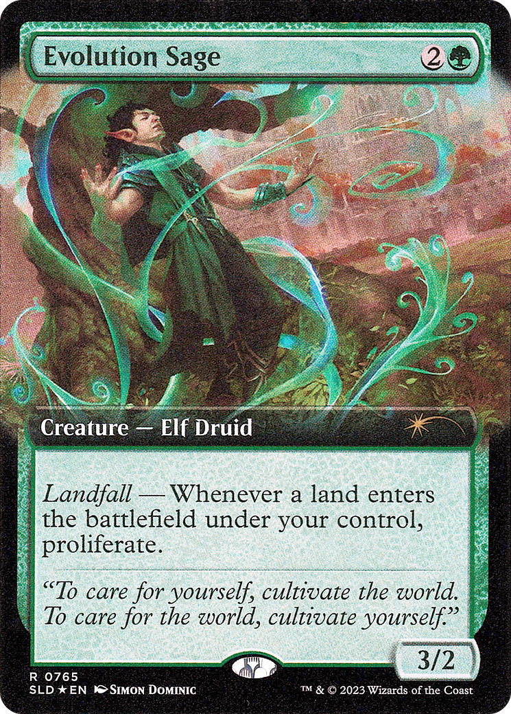 Evolution Sage (Extended Art): (Extended Art) [Secret Lair Drop] Foil