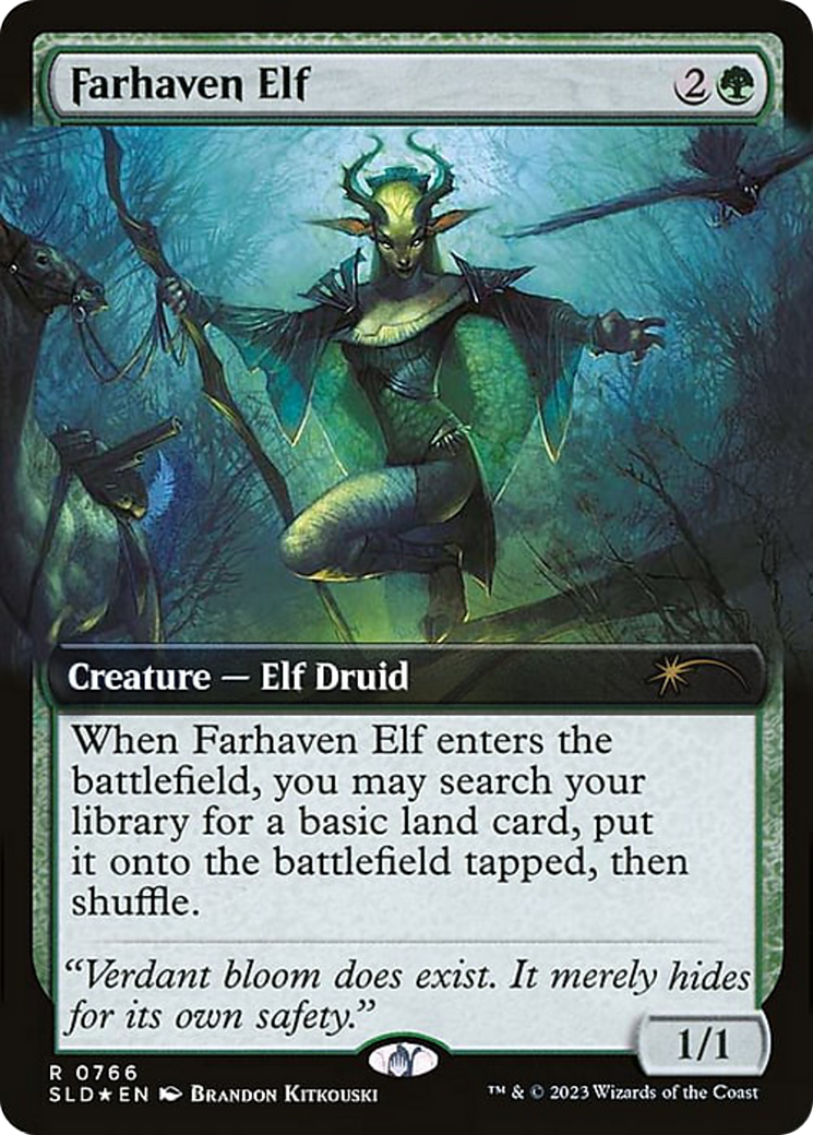 Farhaven Elf (Extended Art) [Secret Lair Drop]: (Extended Art) Foil