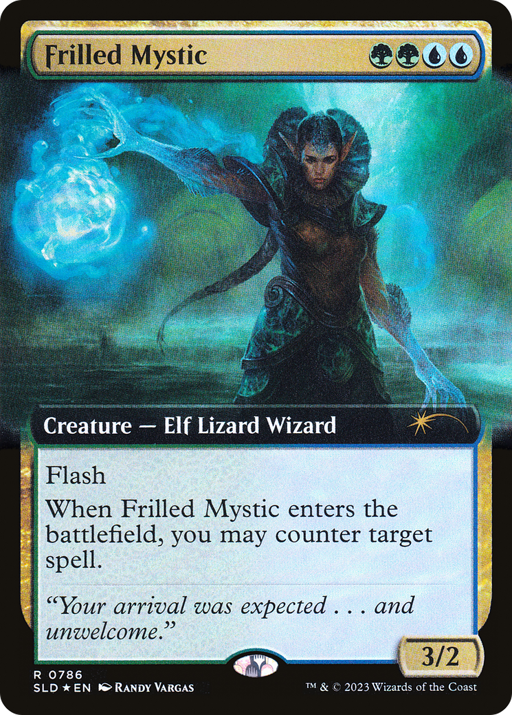Frilled Mystic (Extended Art) [Secret Lair Drop] Foil