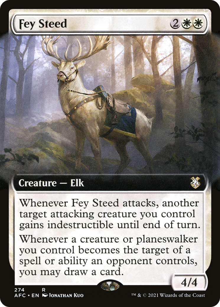 Fey Steed (Extended Art): (Extended Art) [Forgotten Realms Commander]