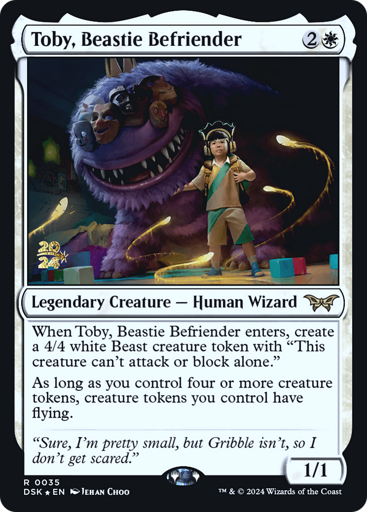 Toby, Beastie Befriender [Duskmourn: House of Horror Promos] Foil