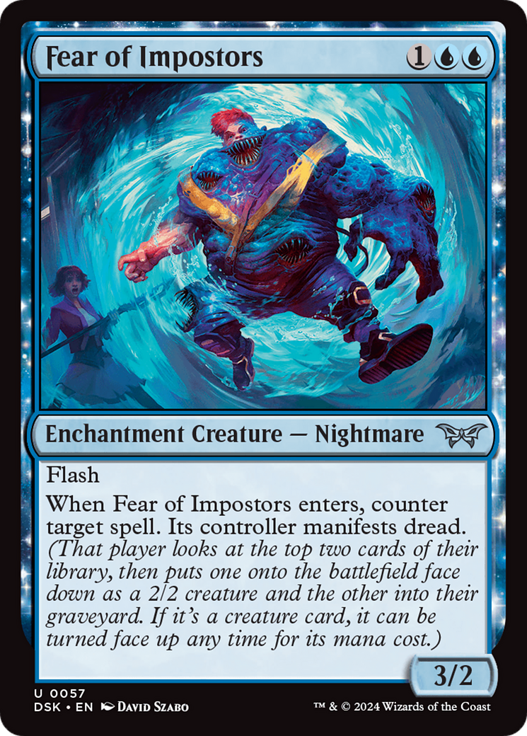 Fear of Impostors: (enchantment) [Duskmourn: House of Horror]