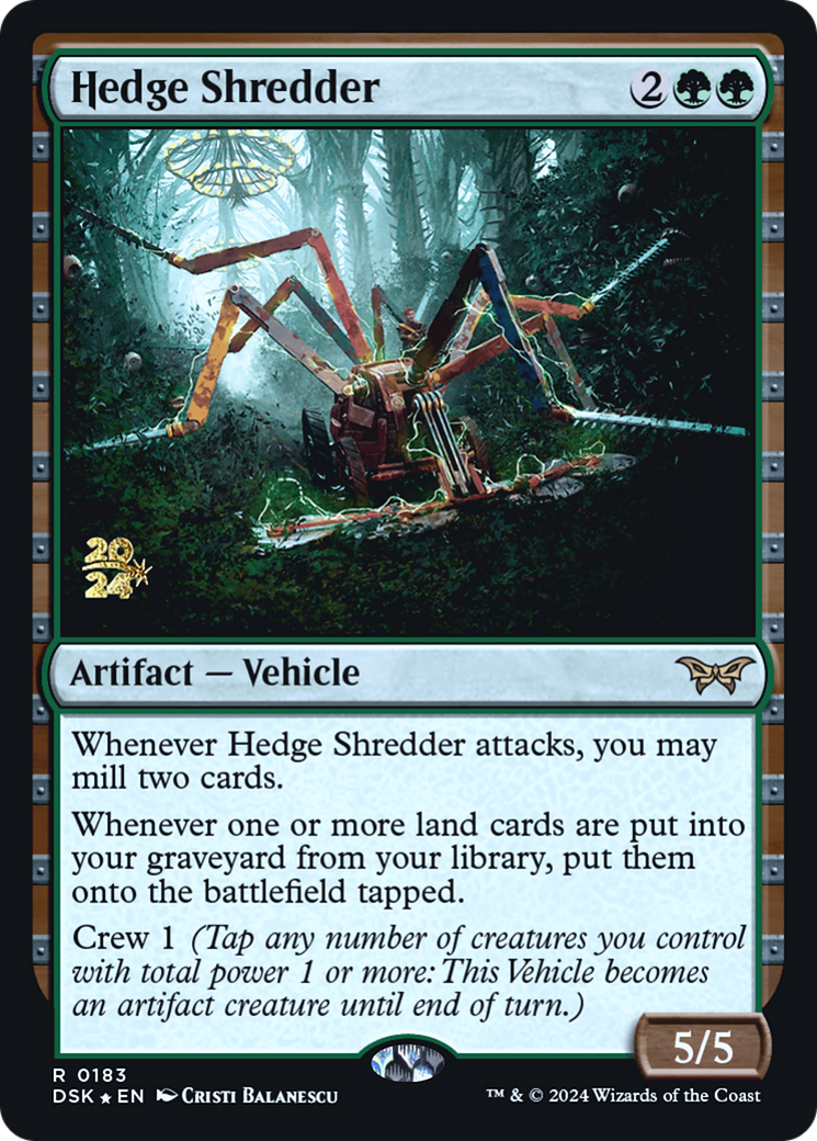 Hedge Shredder [Duskmourn: House of Horror Promos] Foil