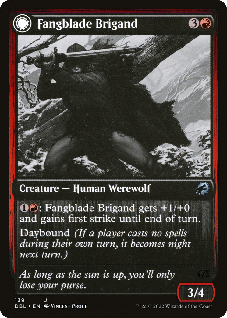 Fangblade Brigand: (Double Faced Transform) [Innistrad: Double Feature]