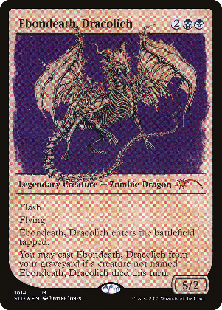 Ebondeath, Dracolich (Showcase): (Showcase) [Secret Lair Drop] Foil