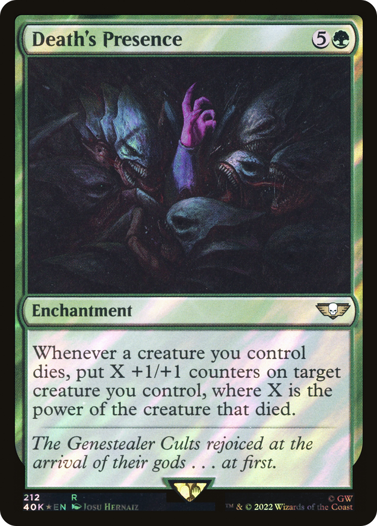 Death's Presence (Surge Foil) [Warhammer 40,000 Commander] Foil