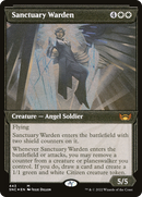 Sanctuary Warden (Showcase Art Deco Foil Etched) [Streets of New Capenna]