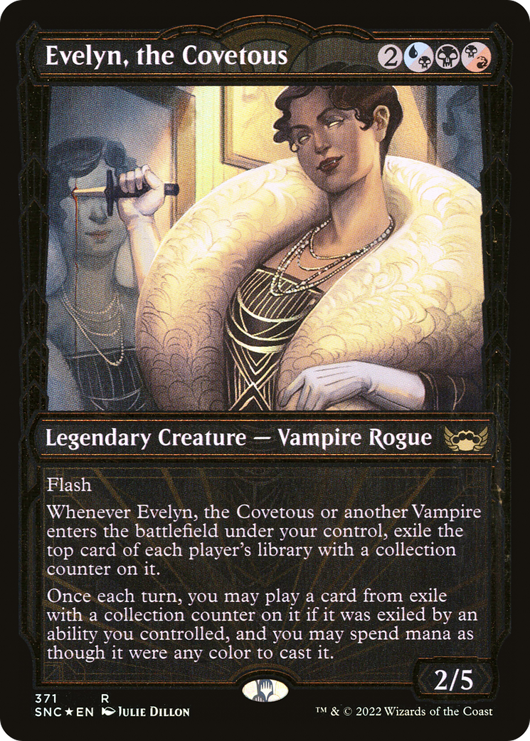 Evelyn, the Covetous (Gilded Foil): (Showcase) [Streets of New Capenna] Foil