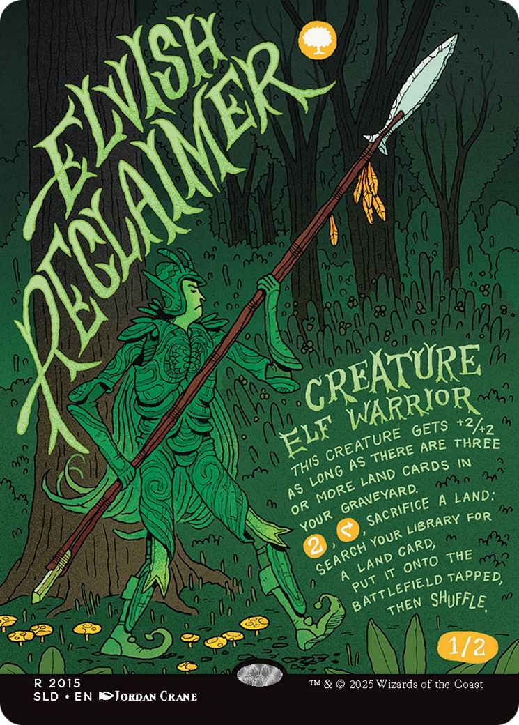 Elvish Reclaimer (Rainbow Foil) [Secret Lair Drop Series]