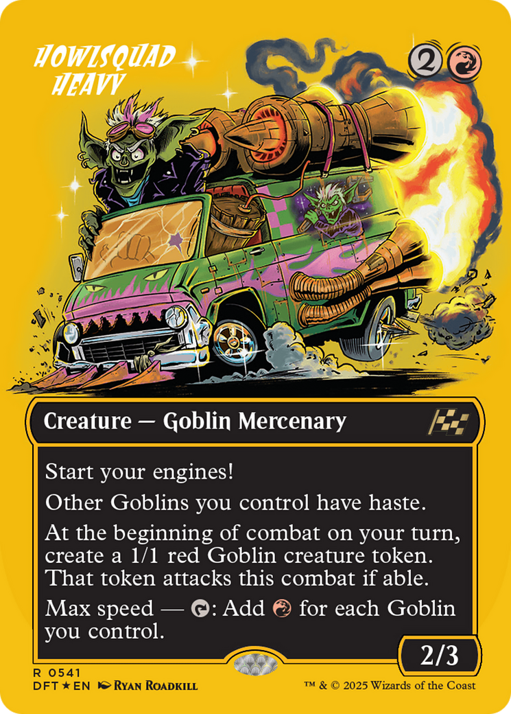 Howlsquad Heavy (Borderless) (First-Place Foil) [Aetherdrift] Foil