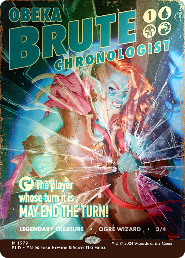 Obeka, Brute Chronologist (Rainbow Foil) [Secret Lair Drop] (Borderless) Foil