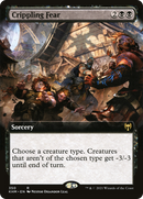 Crippling Fear (Extended Art): (Extended Art) [Kaldheim]