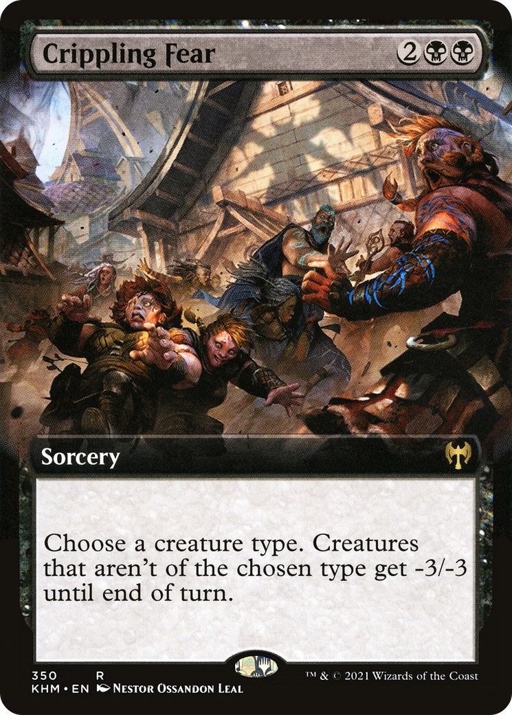 Crippling Fear (Extended Art): (Extended Art) [Kaldheim]