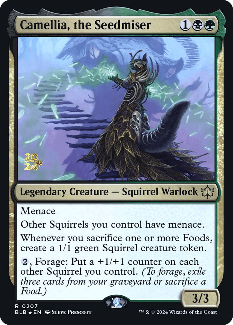 Camellia, the Seedmiser - Bloomburrow Promos Foil