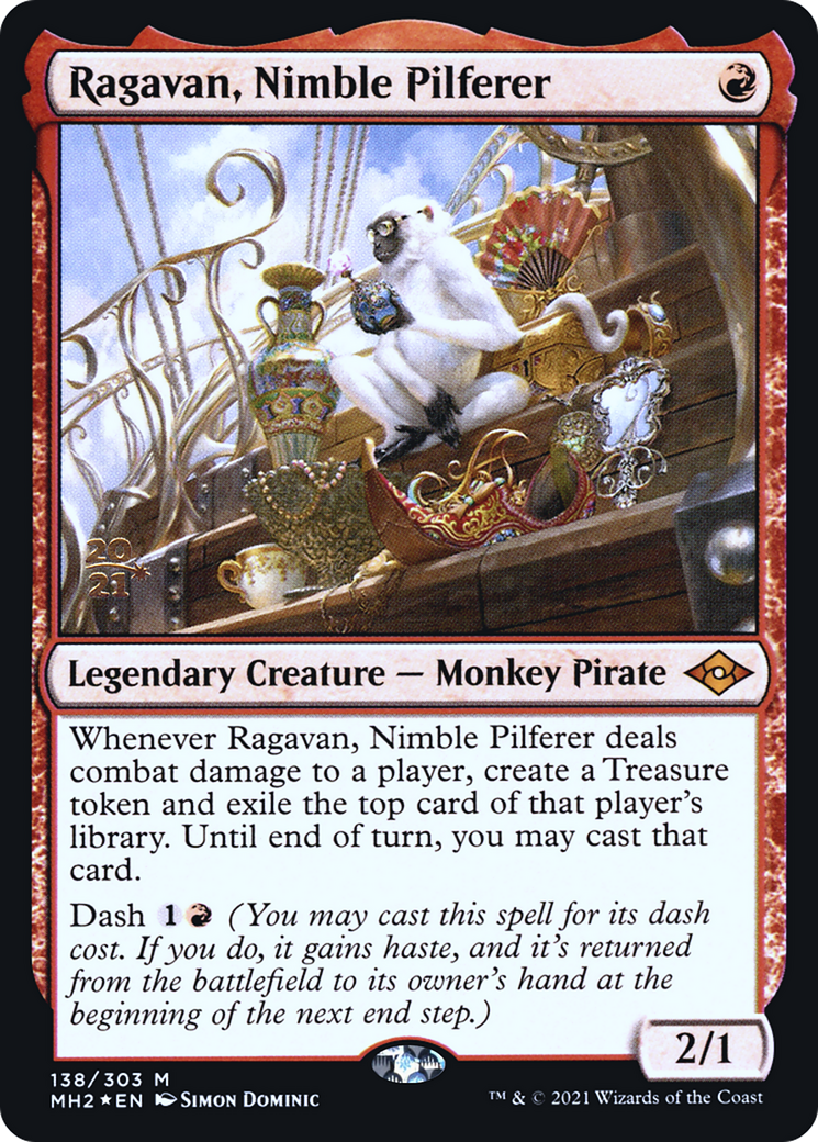Ragavan, Nimble Pilferer [Modern Horizons 2 Prerelease Promos]