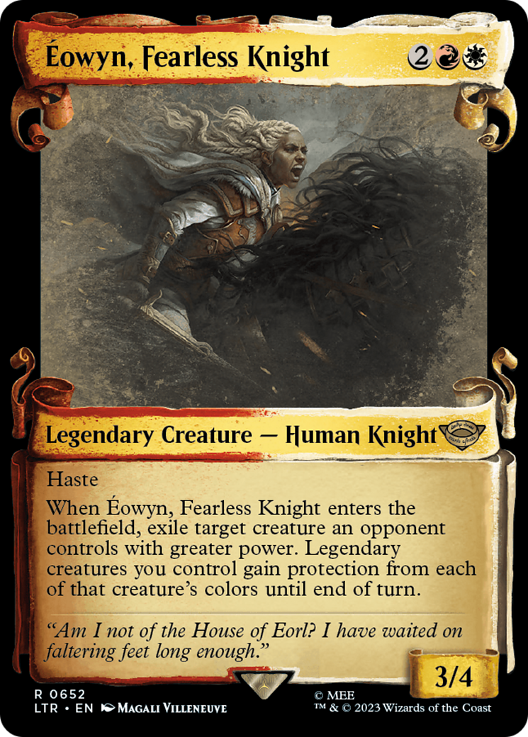Eowyn, Fearless Knight (Showcase Scrolls): (Showcase) [The Lord of the Rings: Tales of Middle-earth]