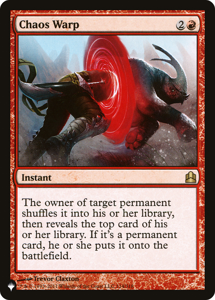 Chaos Warp (CMD) - The List