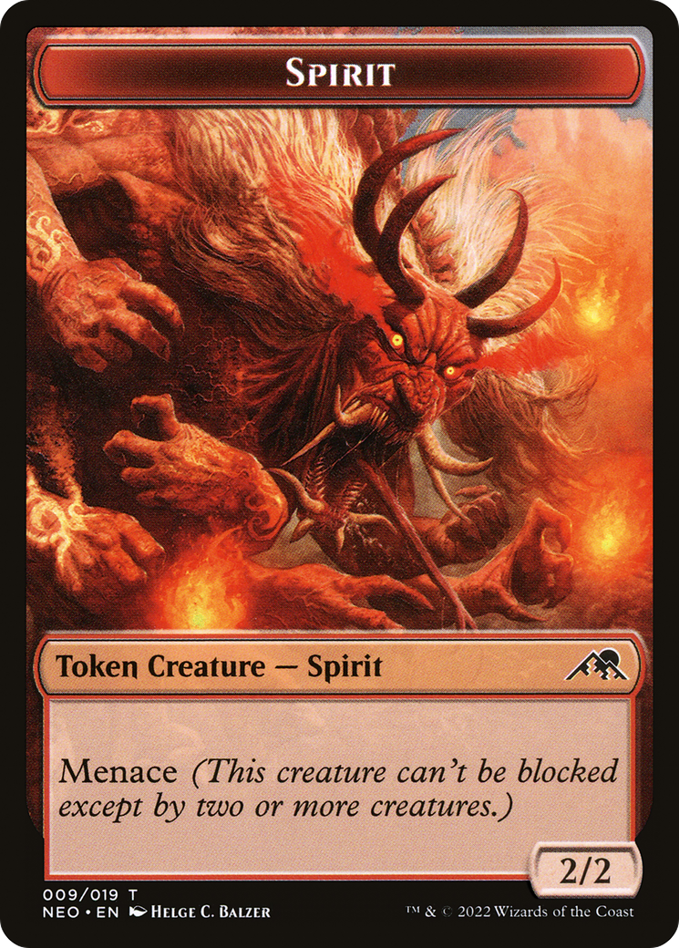 Spirit Token - [Kamigawa: Neon Dynasty Tokens]