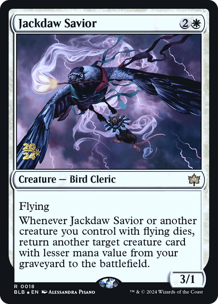 Jackdaw Savior [Bloomburrow Promos] Foil