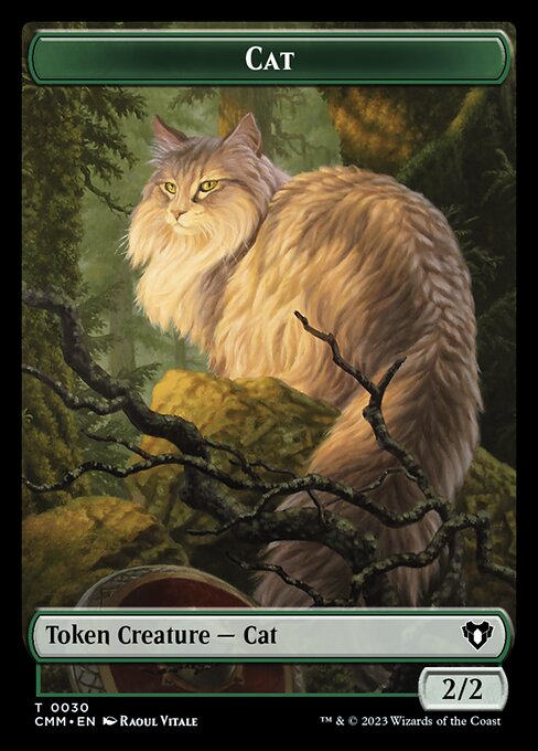 mtg cat token cards Warrior All artwork is originally designed and painted by a human Cat Core Set 2019