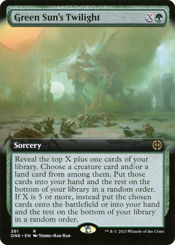 Green Sun's Twilight (Extended Art): (Extended Art) [Phyrexia: All Will Be One]