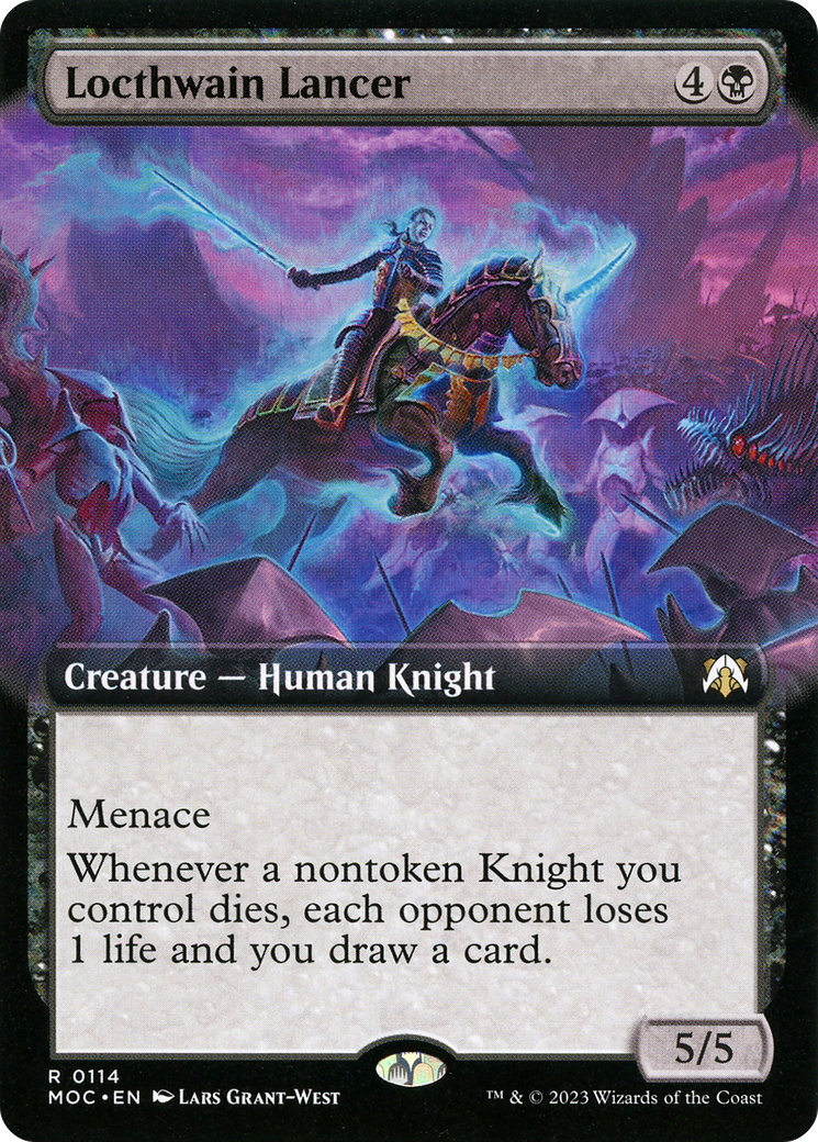 Locthwain Lancer (Extended Art) [March of the Machine Commander]