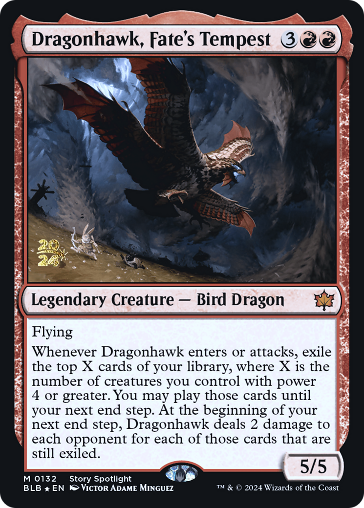 Dragonhawk, Fate's Tempest [Bloomburrow Promos] Foil
